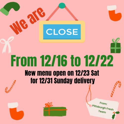 Close for 12/24 Delivery