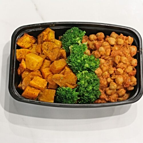 Vegan/Vegetarian: African chick peas with roasted butternut squash