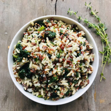 Ancient grains and kale