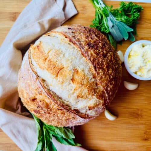 North Florence Bakehouse: Artisan Garlic & Herb Sourdough