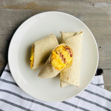 Bacon and egg wrap