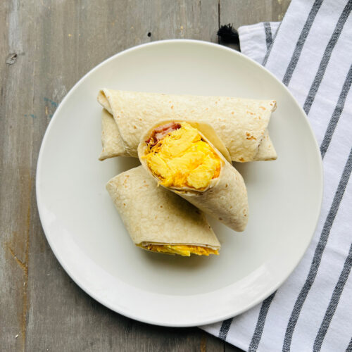 Burrito Wraps(2): Bacon and egg