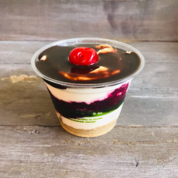 Banana split eclair parfait