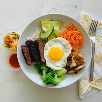 Korean Beef bibimbap bowl