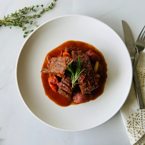 Christmas: Red wine braised beef short rib(Delivery on 12/23)