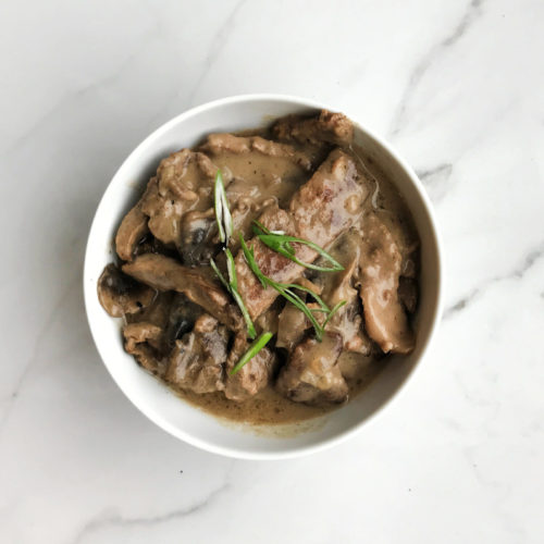 Beef stroganoff with broccoli(Family)