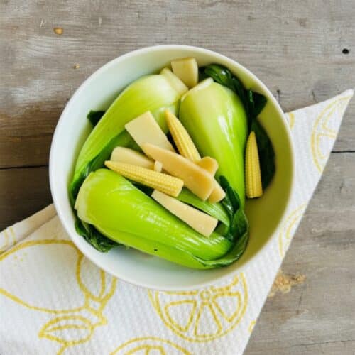 Steam bok choy
