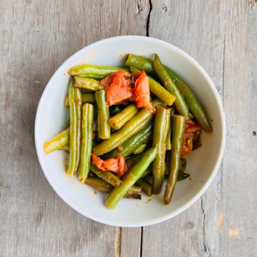 Braised green beans