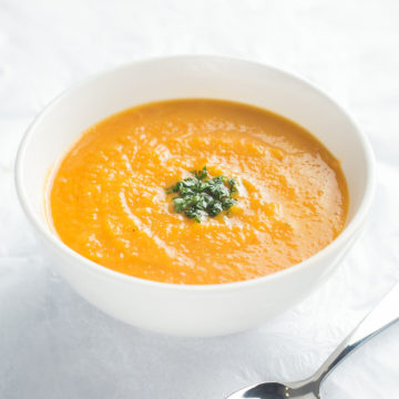 Vegan: Pistachio butternut squash soup