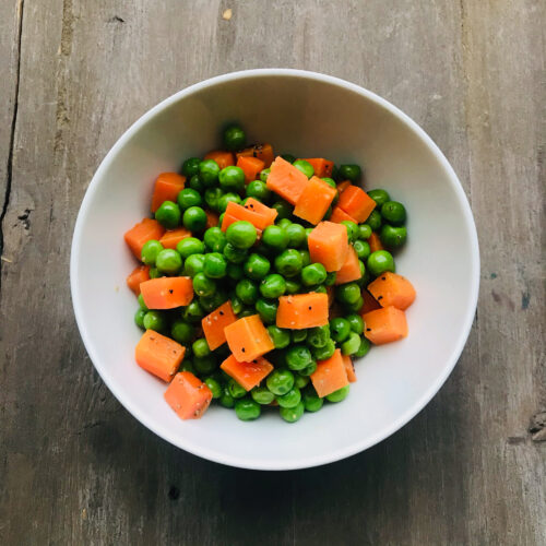 Carrot and peas