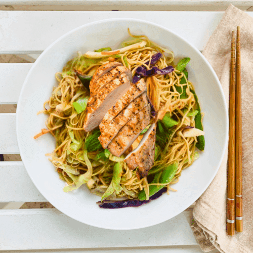 Chicken lo mein