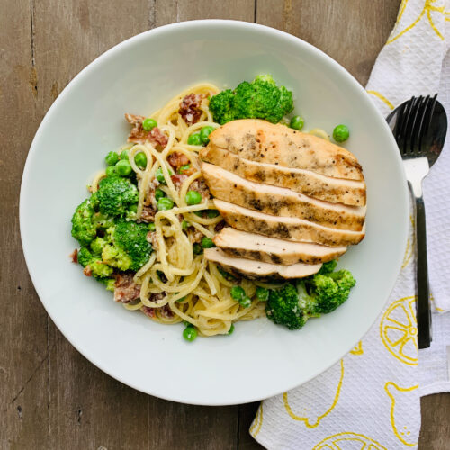 Chicken spaghetti carbonara