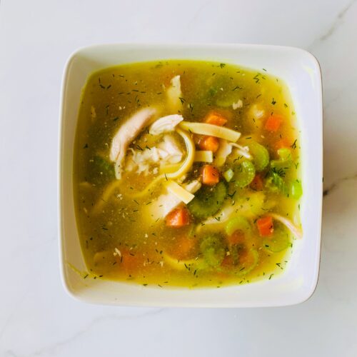 Soup: Chicken noodle soup