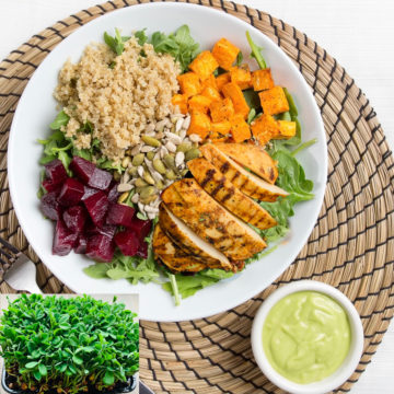Salad: Super salad with chicken