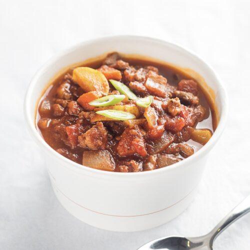 Soup: turkey pumpkin chili