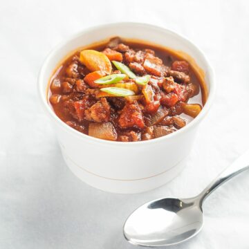 Soup: turkey pumpkin chili (Family)