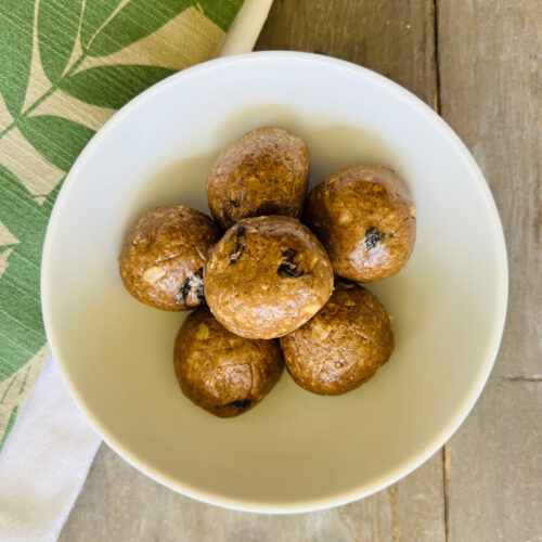 Cinnamon oatmeal raisin protein truffles (6)-GF