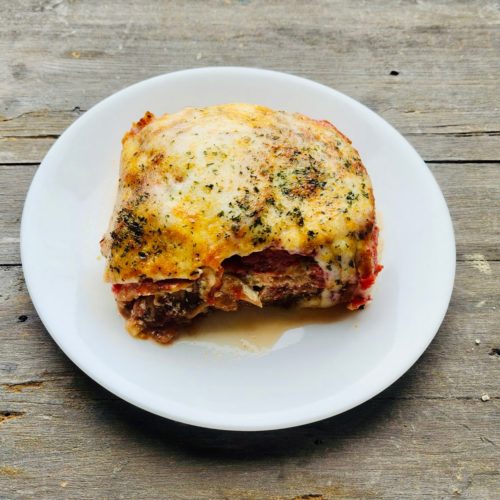 Vegetarian: eggplant Parmesan Casserole