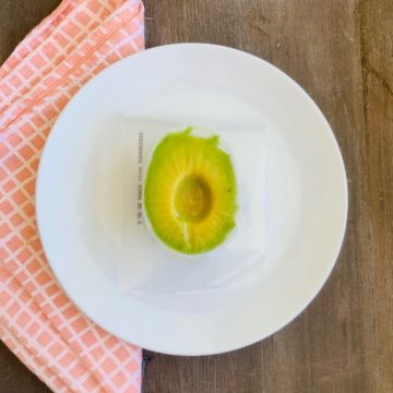 Extra half avocado for salad