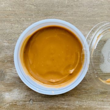 Extra ginger peanut dressing
