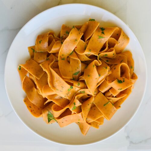 City Pasta: Fresh roasted pepper pasta