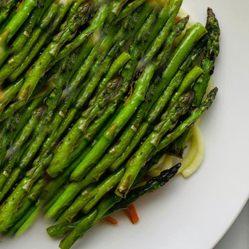 Lemon roasted asparagus