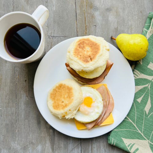 Sandwiches(2): Canadian Bacon and egg on English Muffin