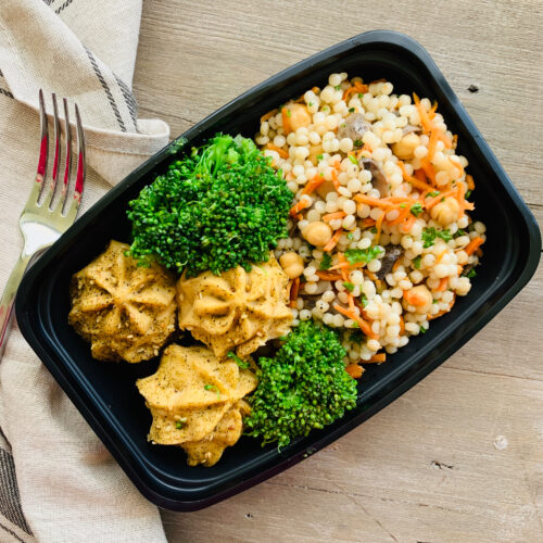 Hummus stuffed mushroom with Couscous