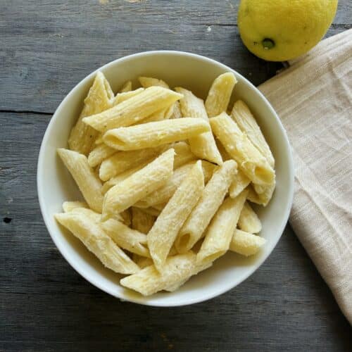 Lemon garlic pasta