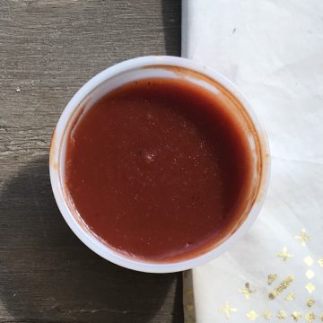 Extra BBQ sauce