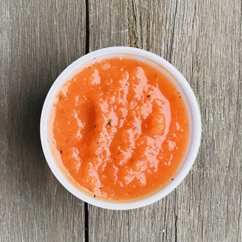 Extra roasted pepper coulis