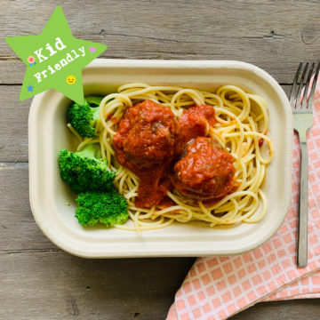 Kid's Menu: spaghetti and meatballs