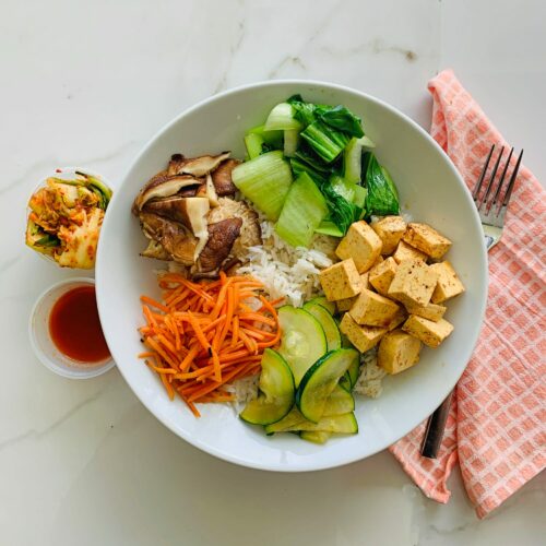 Vegan/Vegetarian: Korean bibimbap bowl