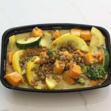 Vegan/Vegetarian: butternut squash curry with lentil