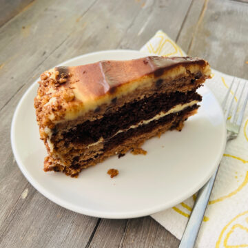 Marble Banana Chocolate Cake