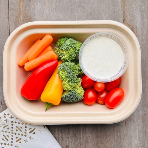 Snack Pack: Mini Veggie Tray with Ranch Dip
