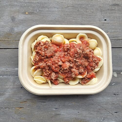 Kid's Menu: Orecchiette pasta with meat sauce