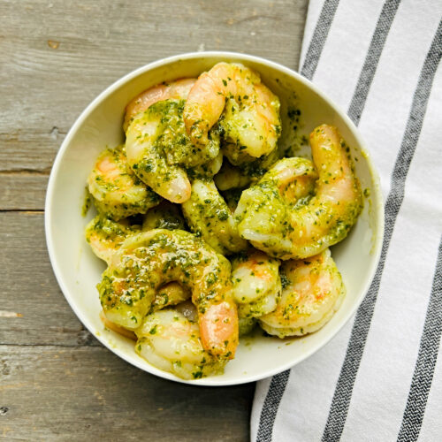 Pesto shrimp