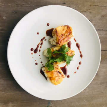 Soy glazed Chilean sea bass