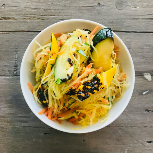 Spaghetti squash primavera