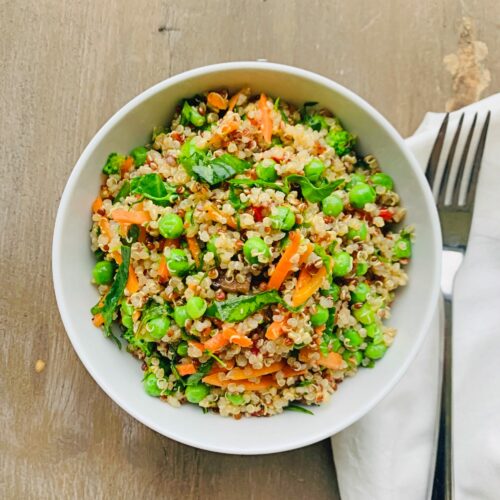 Spring vegetable quinoa