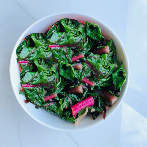 Swiss chard and cannellini bean