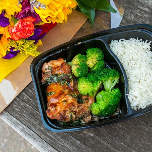 Thai basil chicken with broccoli