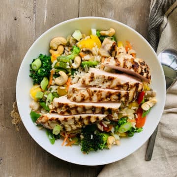 Thai chicken and pineapple fried rice