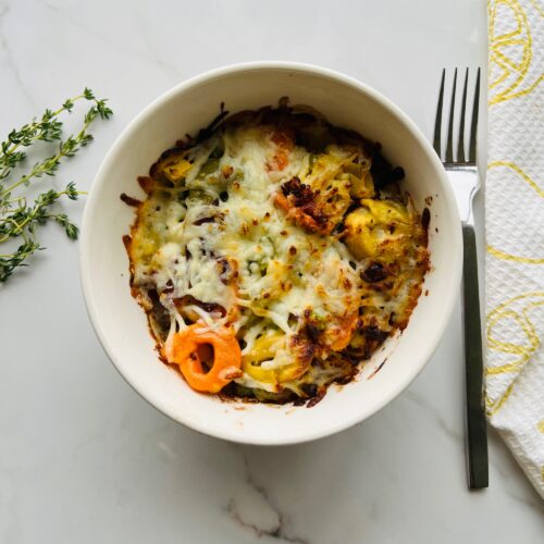 Vegetarian: Veggie tortellini casserole