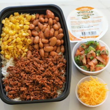 Vegan/Vegetarian: burrito bowl with Beyond