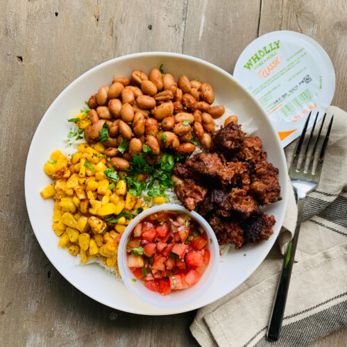 Ground beef burrito bowl