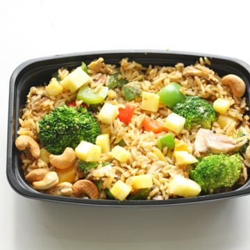 Vegan/vegetarian: Pineapple fried rice