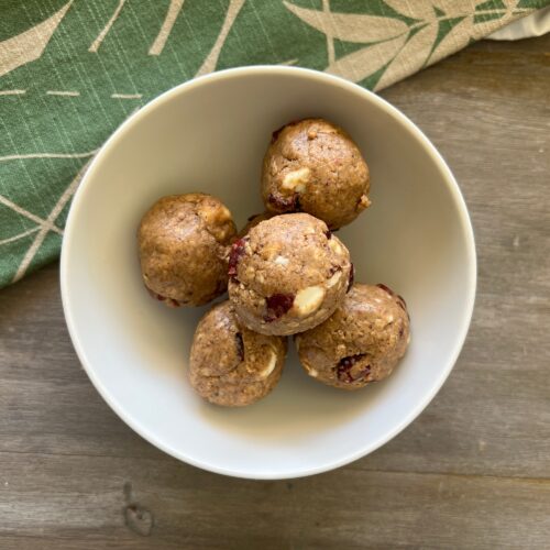 Cranberry white chocolate protein truffles (6)-GF