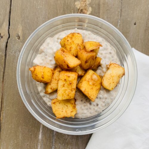 Cinnamon apple pie chia pudding